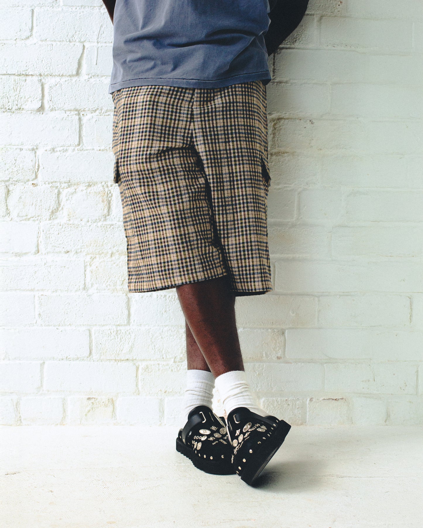 Check Cargo Pocket Shorts