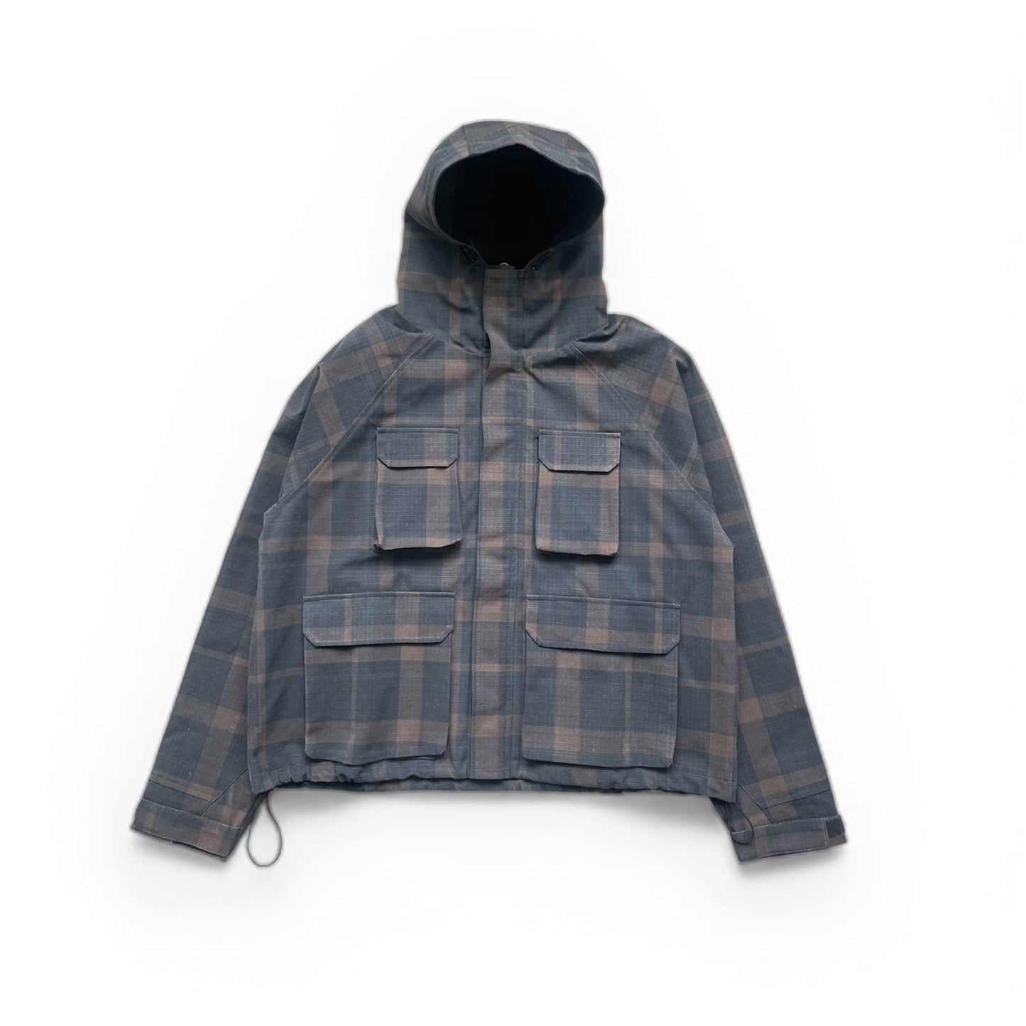 Plaid Short Parka